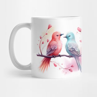 Valentine Kissing Megapode Bird Couple Mug